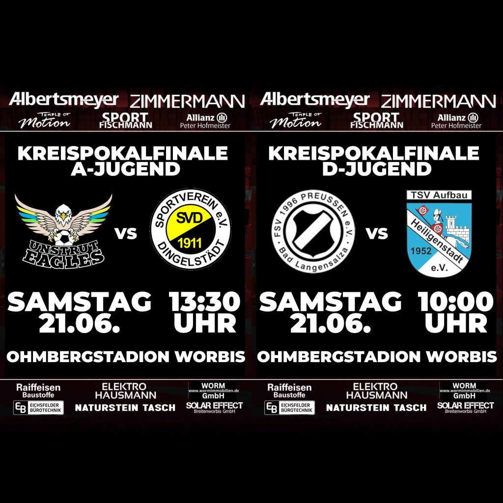 Kreispokalfinalspiele 25 der D- und A- Jugend