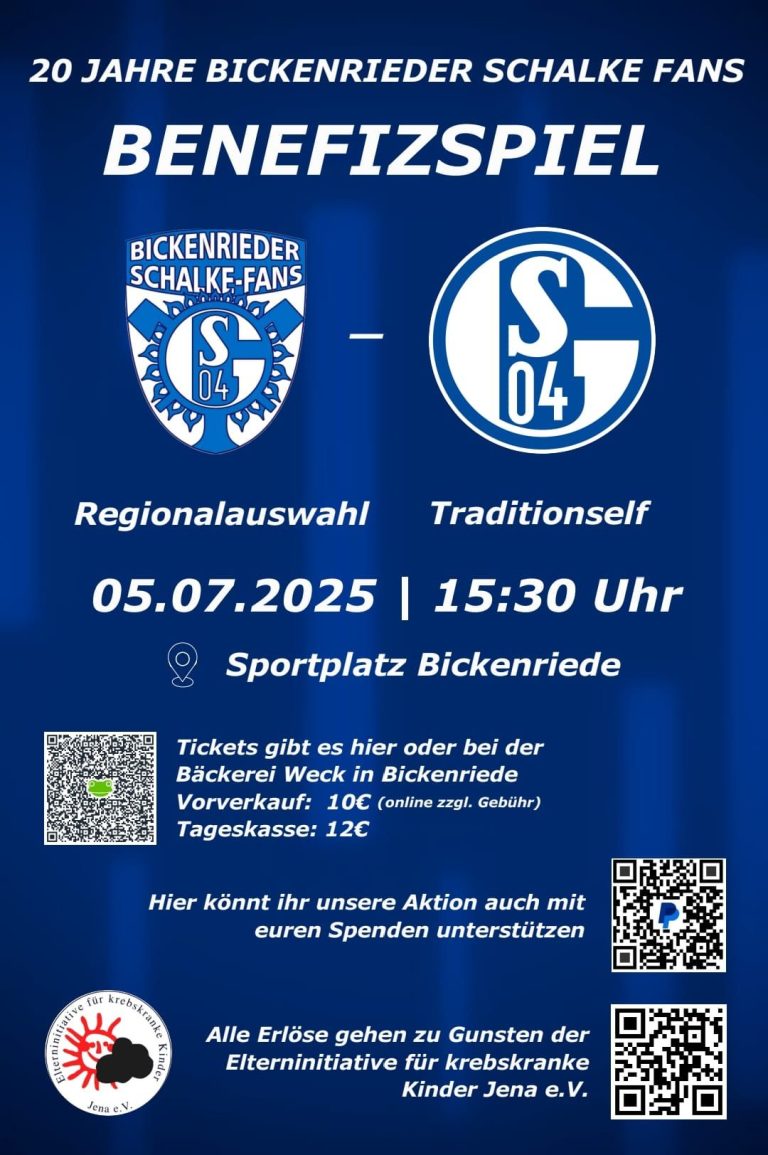 Benefizspiel-Highlight in Bickenriede!