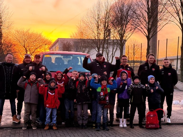 Besuch der F-Jugend als Einlaufkinder