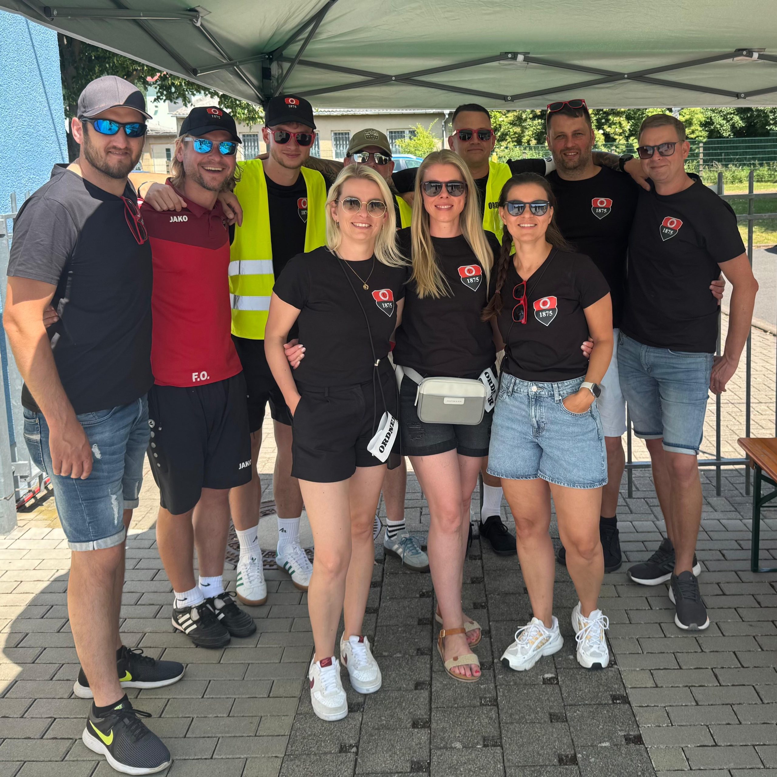 Ordner und Helfer beim Jubiläumssportfest