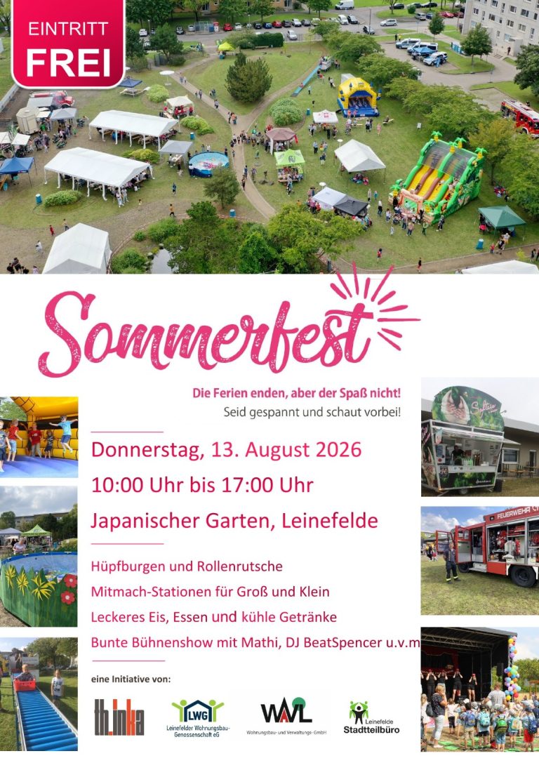 Sommerfest im Japanischen Garten Leinefelde – Spiel, Spaß und Unterhaltung für die ganze Familie